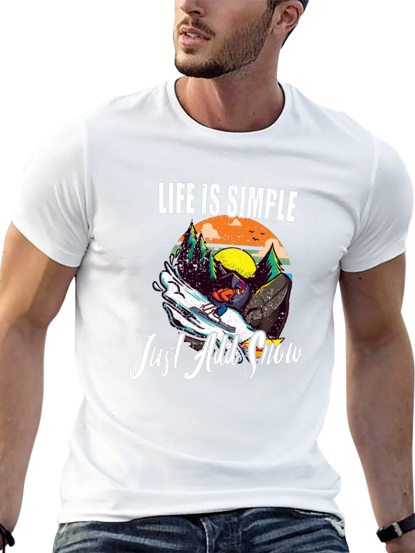 Life is Simple Just Add Snow T-Shirt