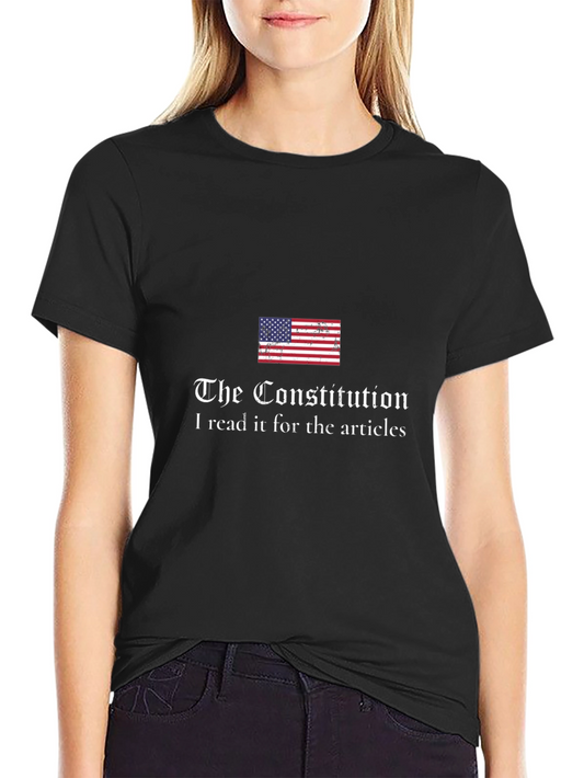 Constitution Articles T-Shirt - Patriotic Black Tee