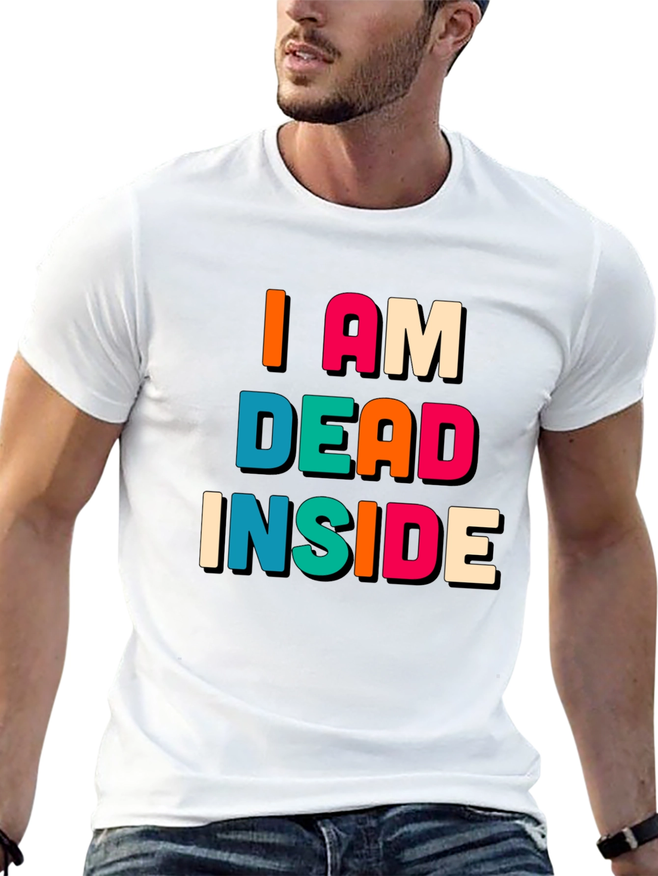 I am Dead Inside Black Graphic Tee