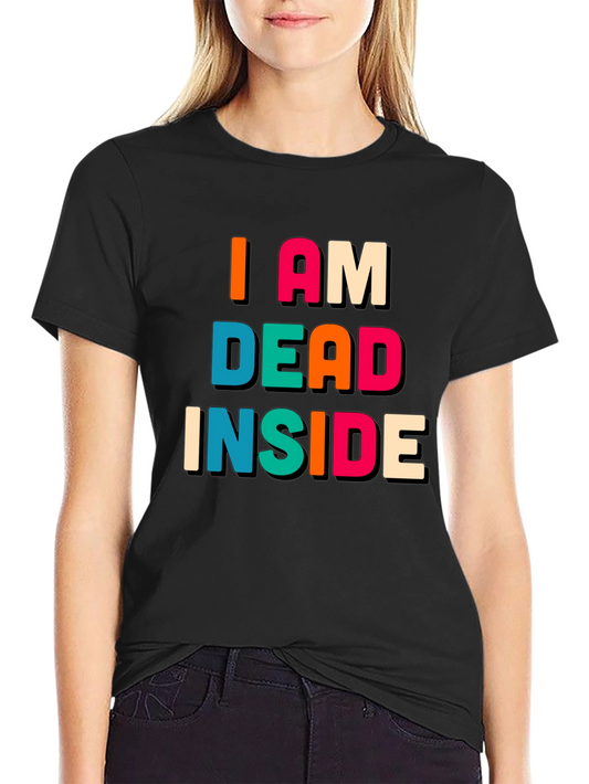 I am Dead Inside Black Graphic Tee