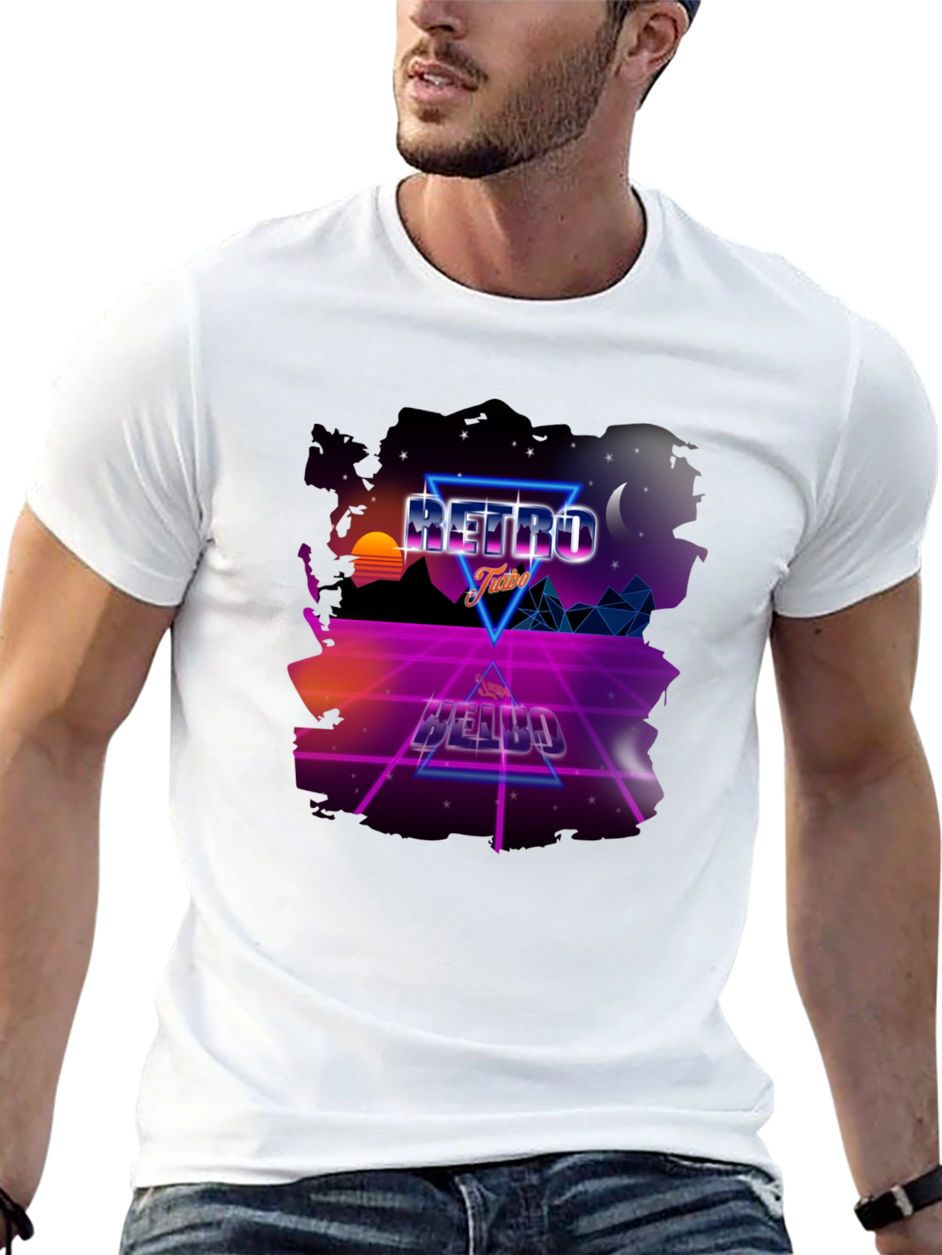 Retro Vibes Graphic Tee - 80s Style Design