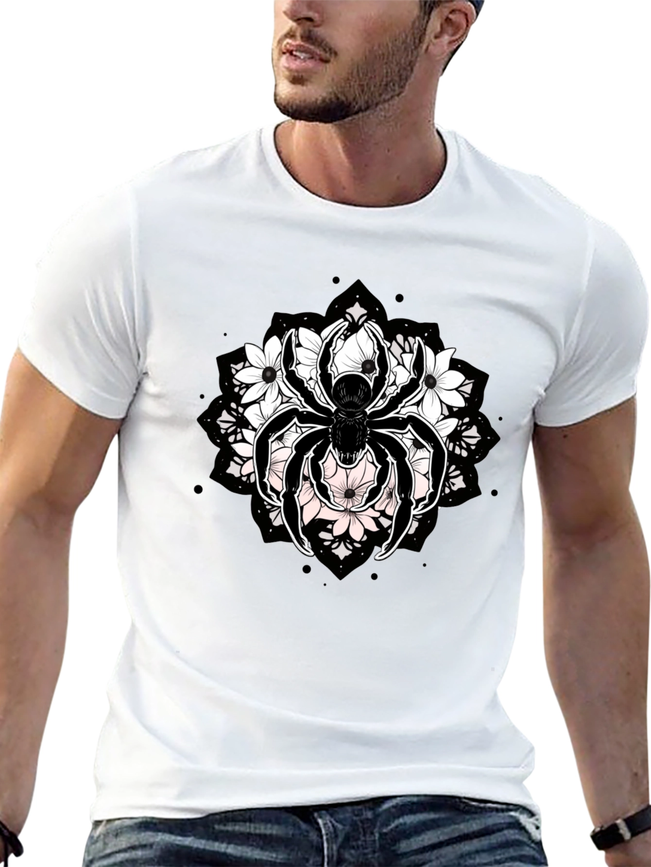 Floral Spider Graphic Tee