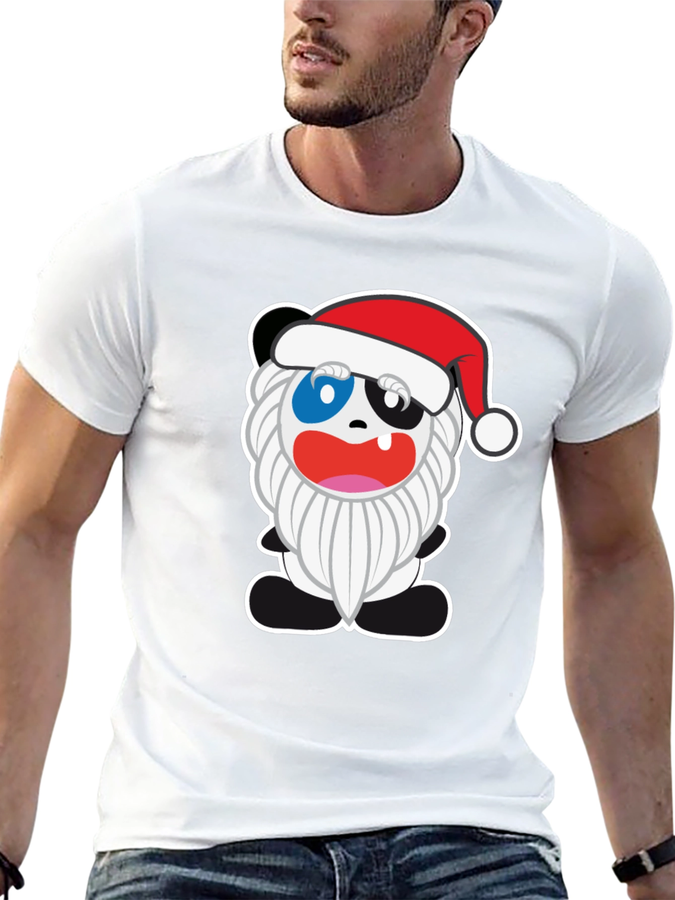 Festive Panda Christmas T-Shirt