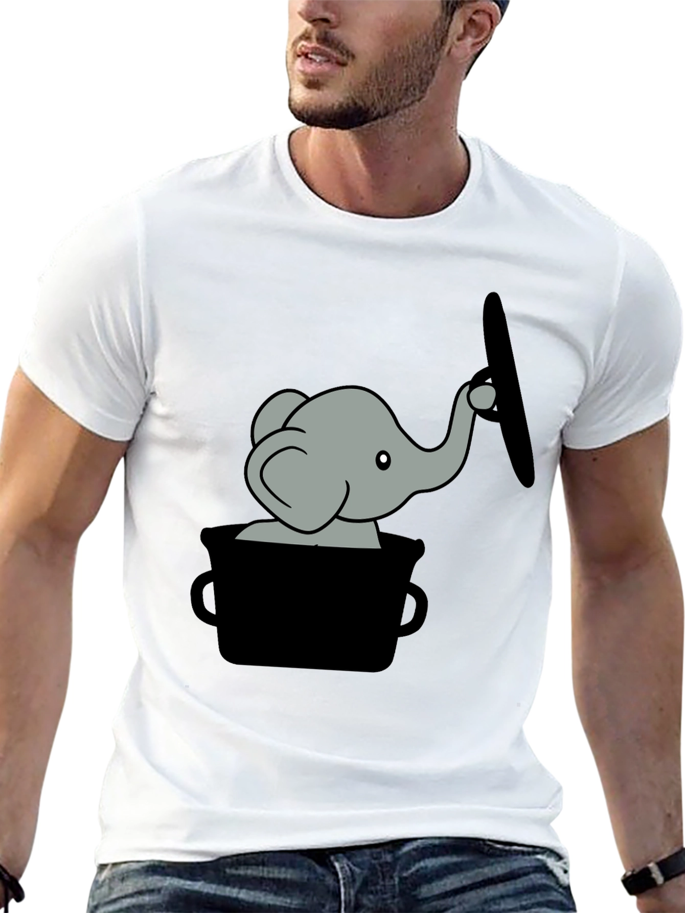 Elephant in Pot T-Shirt