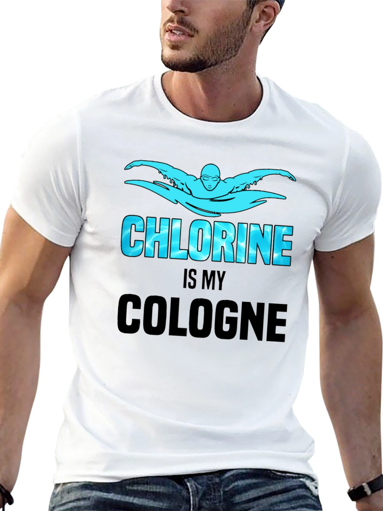 Chlorine Is My Cologne Swimmer T-Shirt