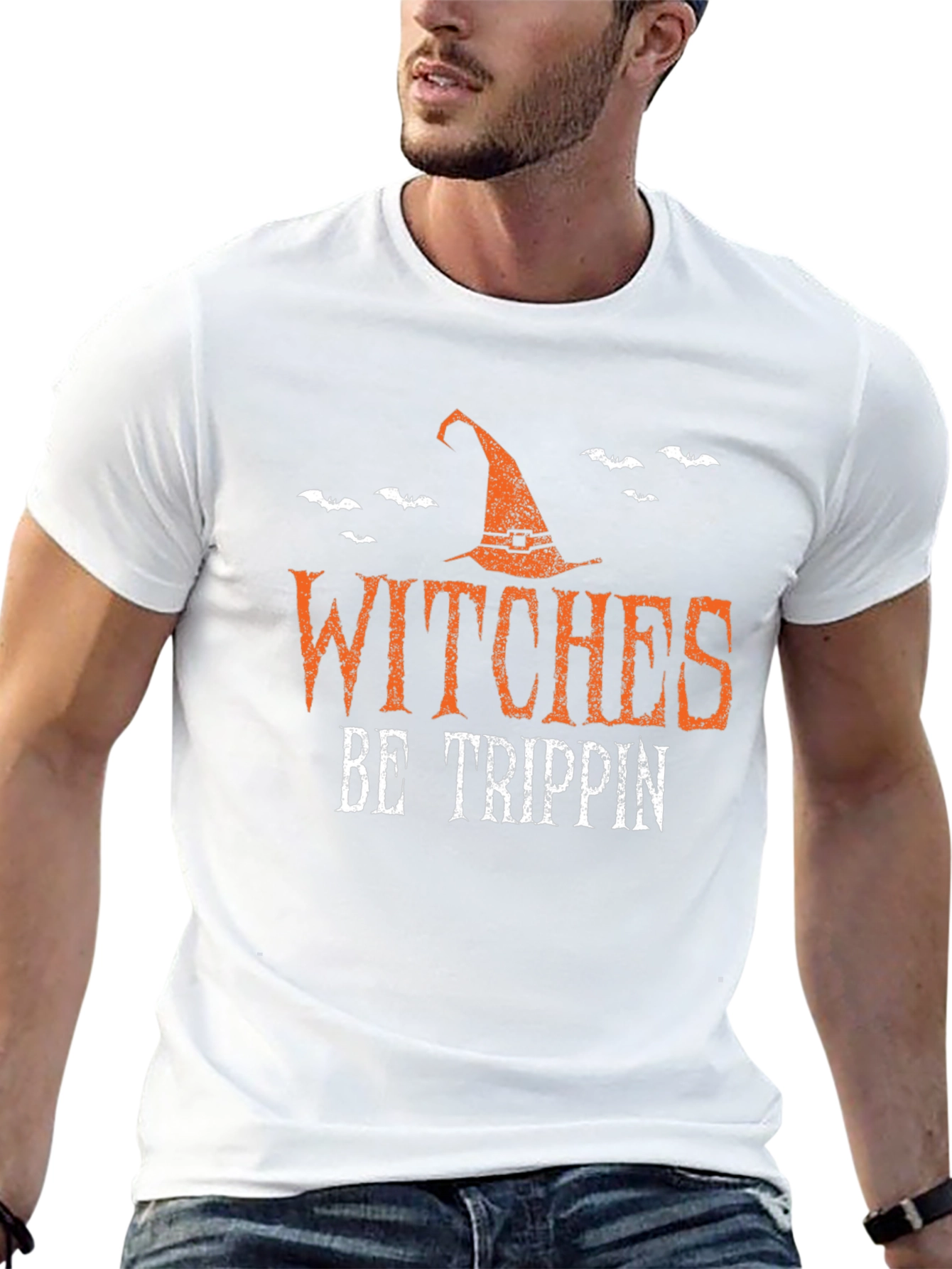 Witches Be Trippin Halloween Graphic Tee