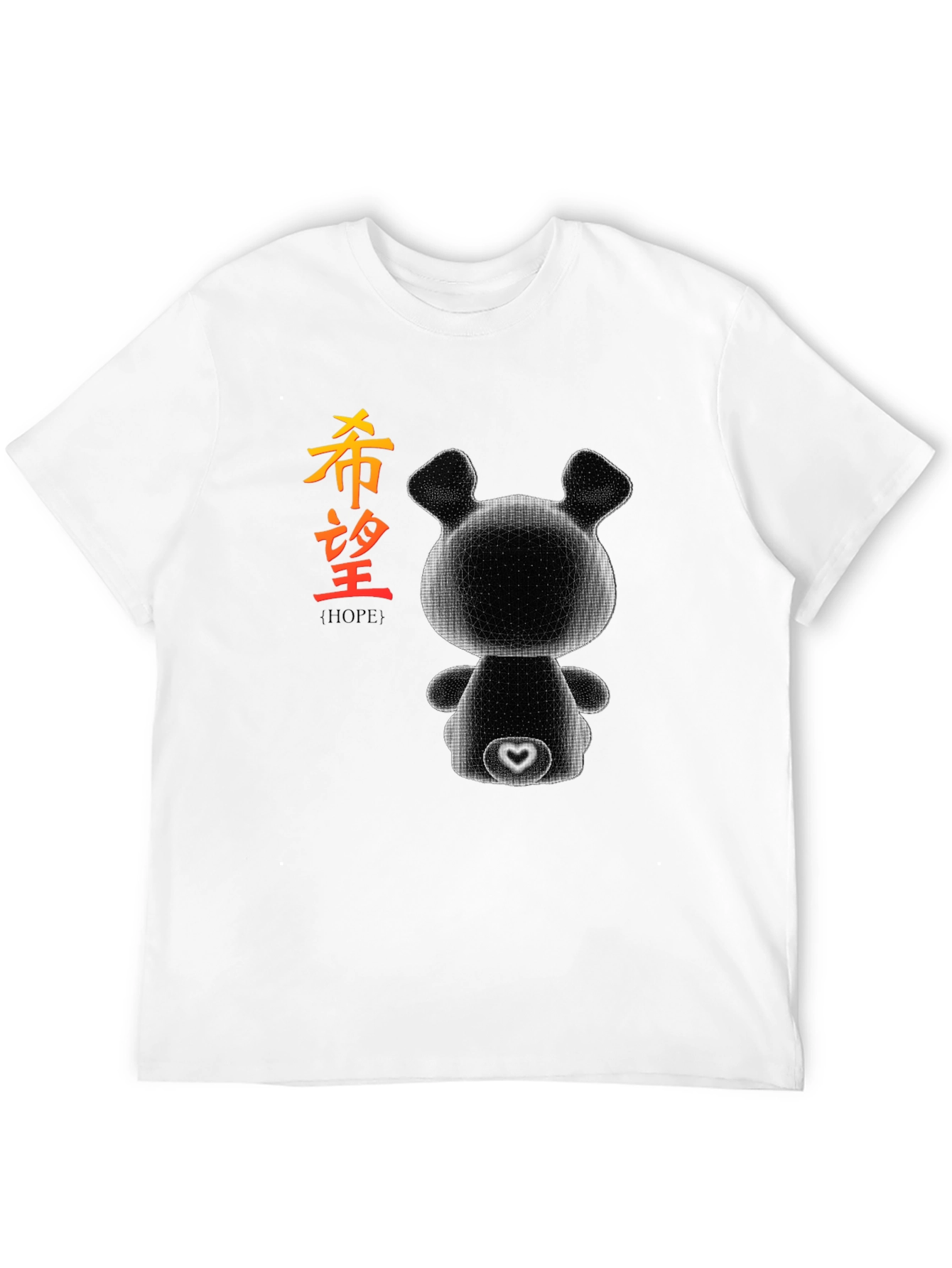 Abstract Bear Hope Graphic Tee - Modern Streetwear Style