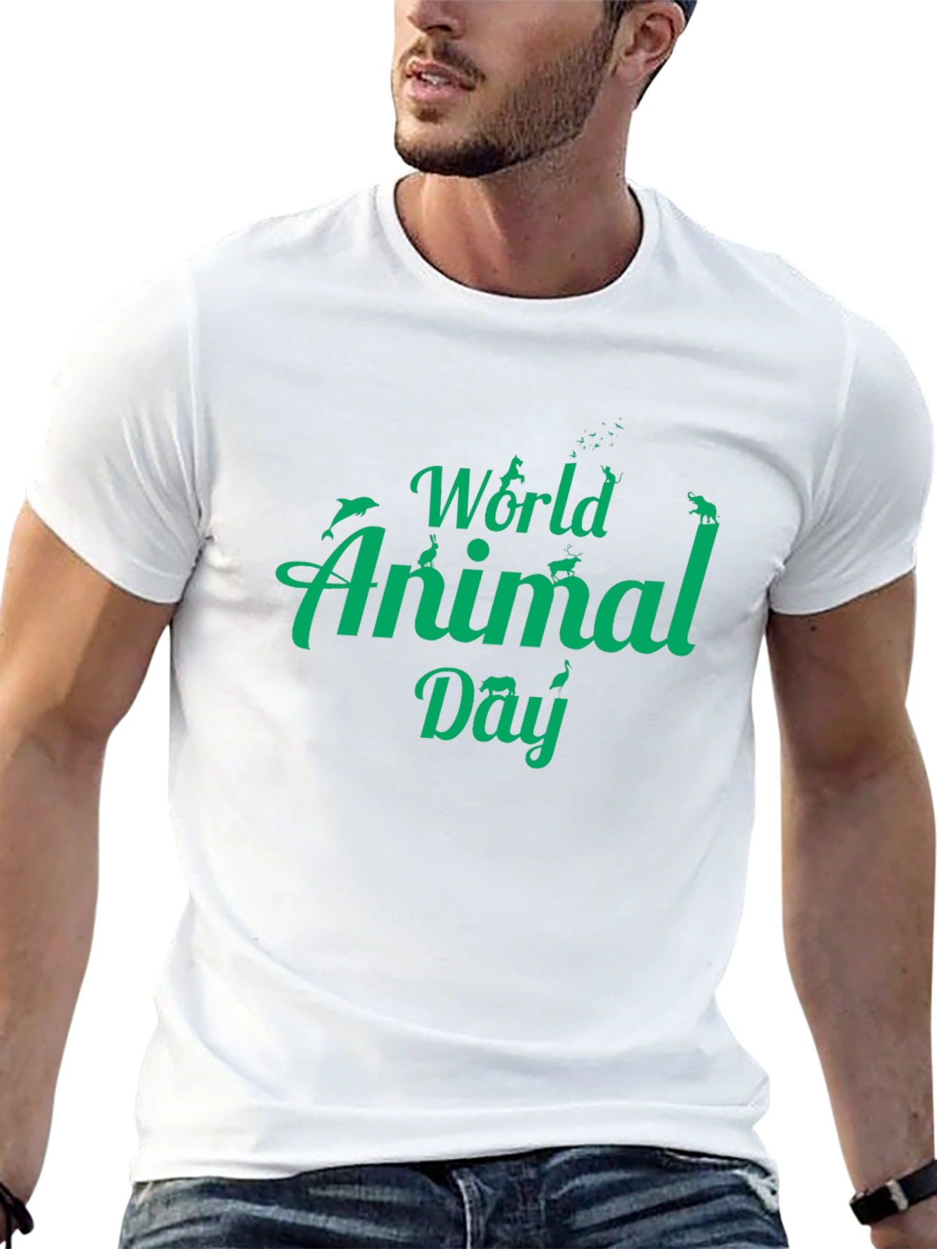 World Animal Day T-Shirt - Black