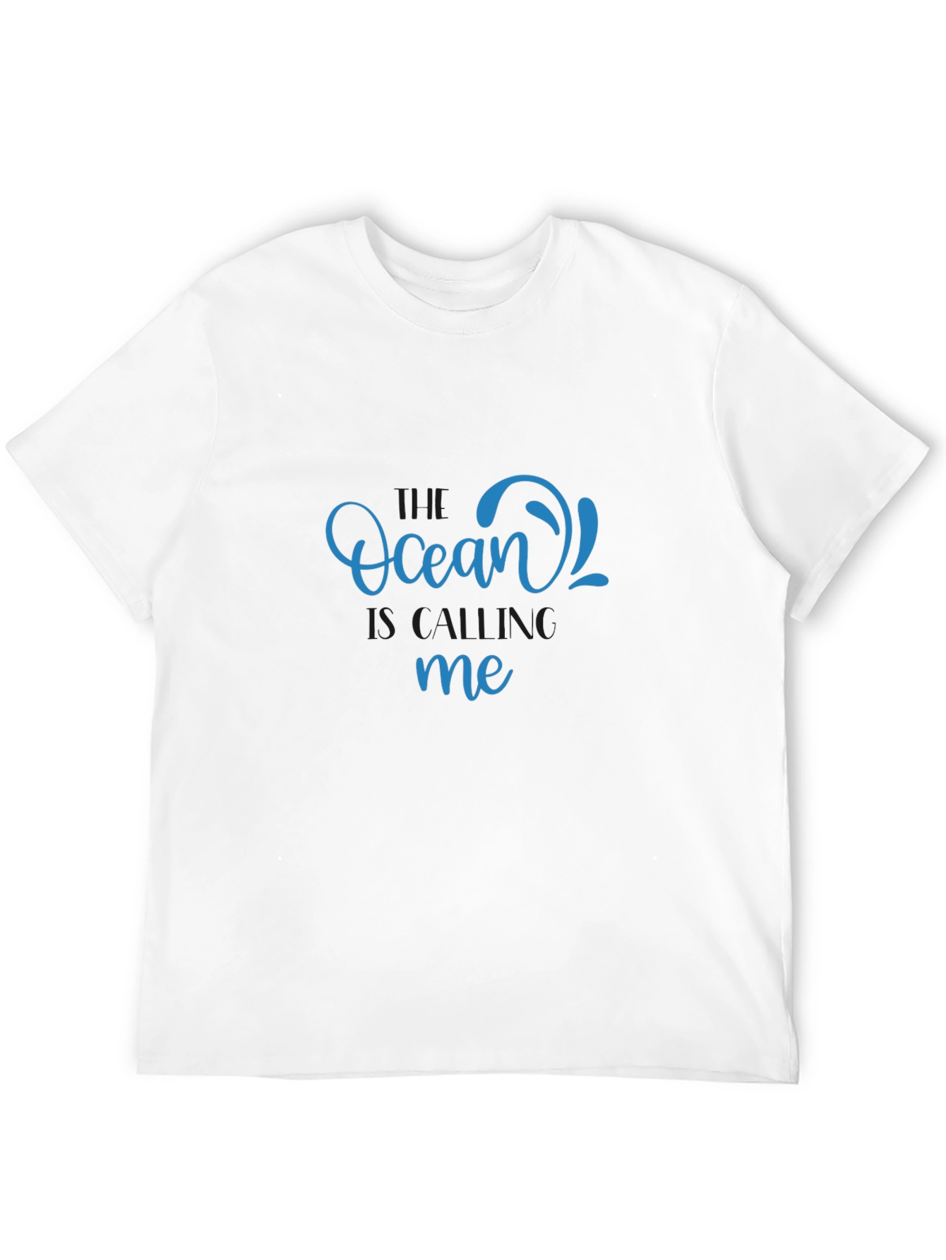 Ocean Calling T-Shirt - Black Relaxed Fit