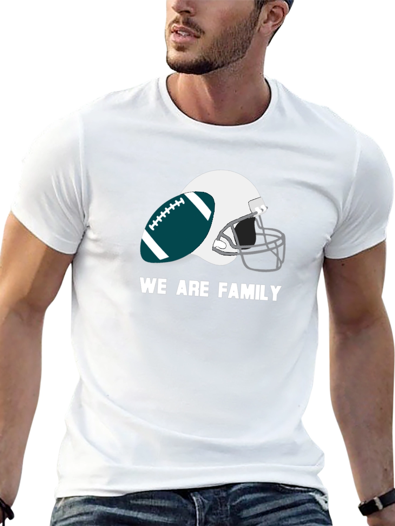 We Are Family Football T-Shirt