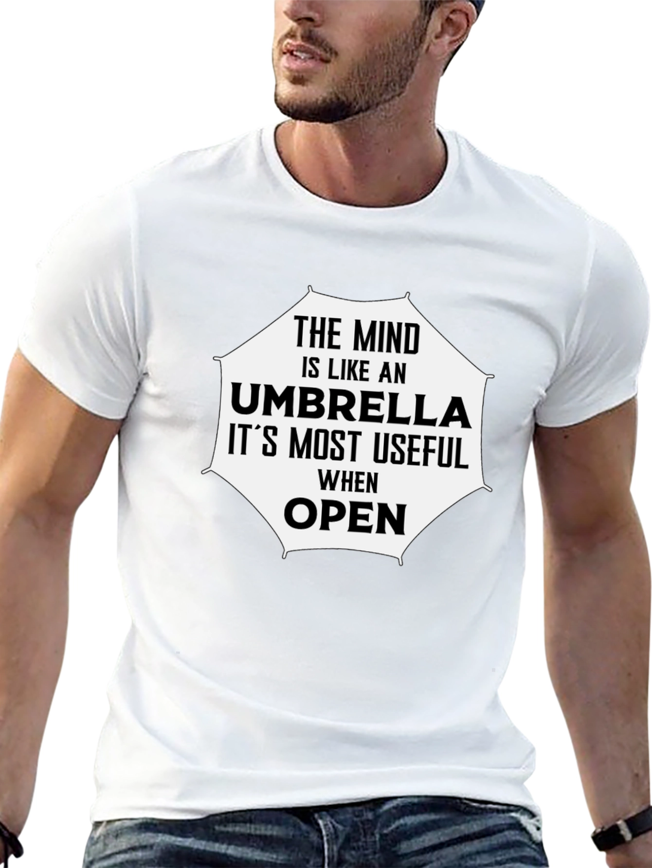 Mind Umbrella T-Shirt - Open Mind Philosophy Tee