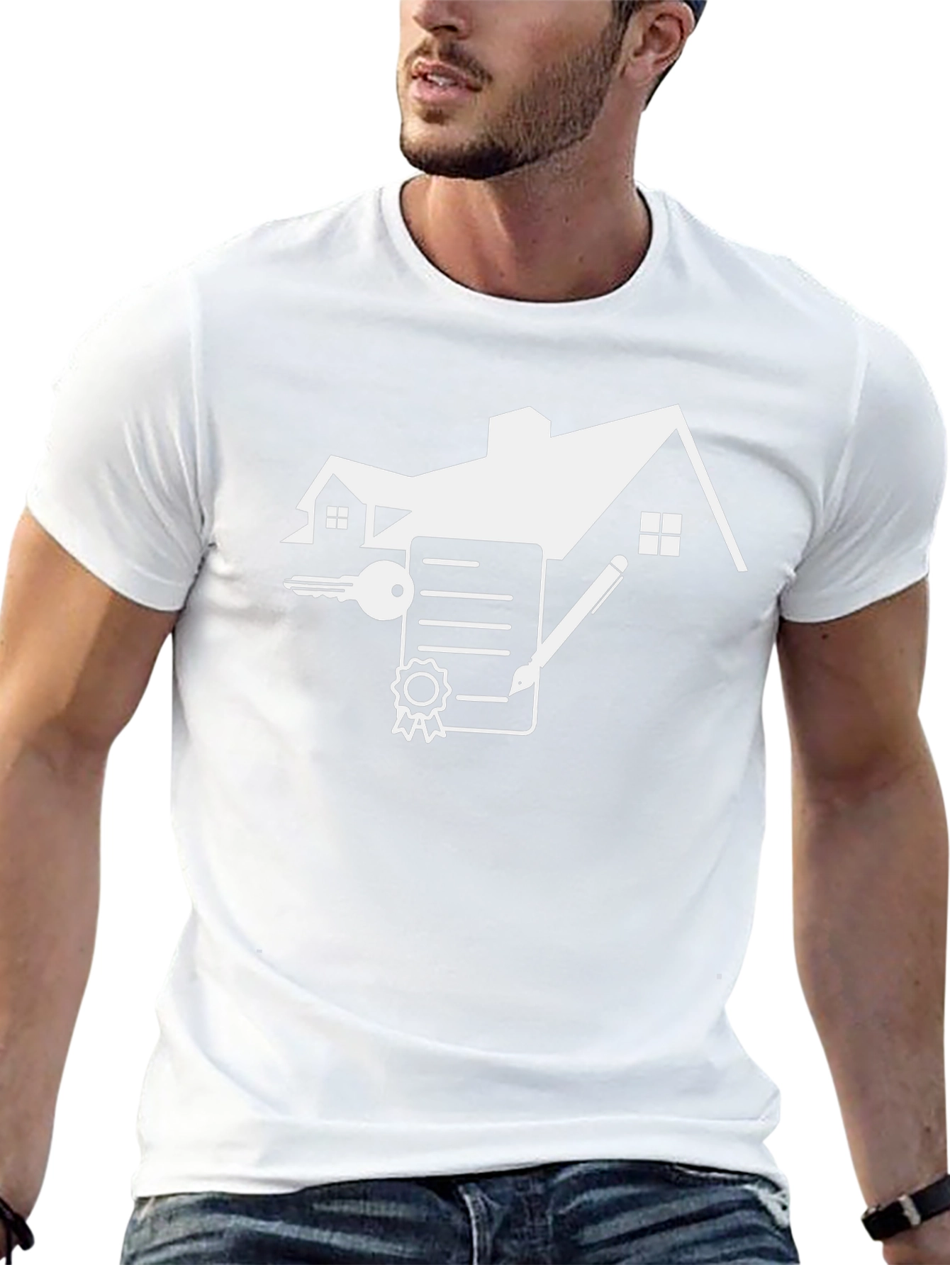 Realtor House Key Contract Black T-Shirt