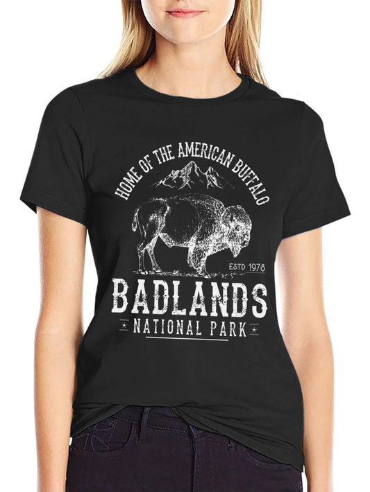 Badlands National Park American Buffalo T-Shirt