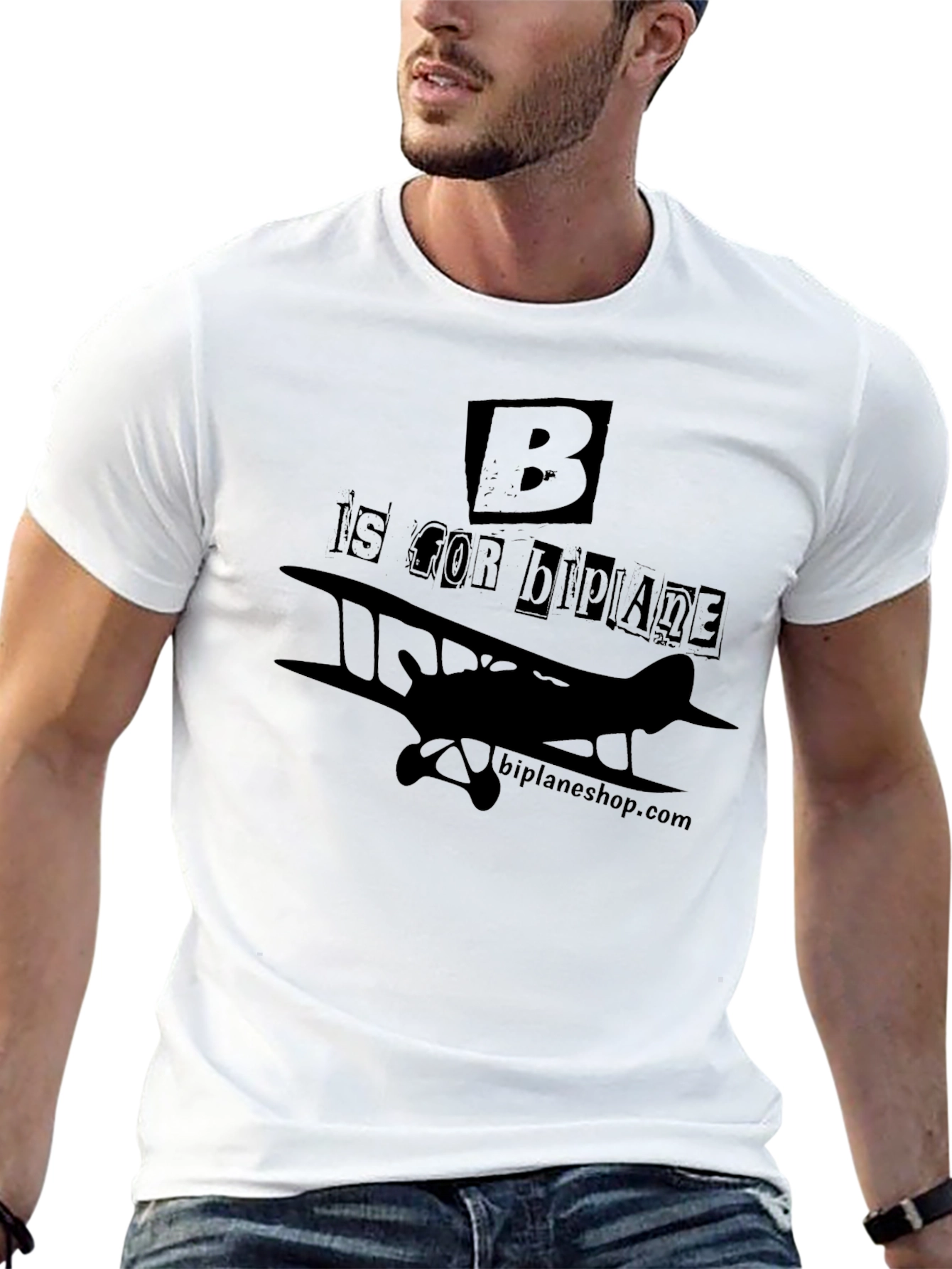 B is for Biplane T-Shirt - Aviation Tee