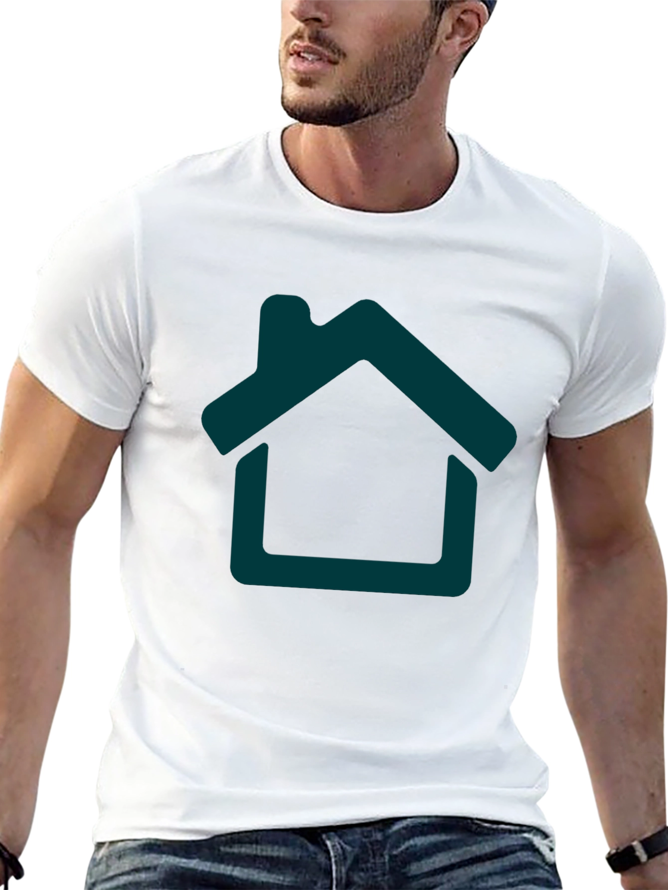 Home Icon Graphic Tee - Black
