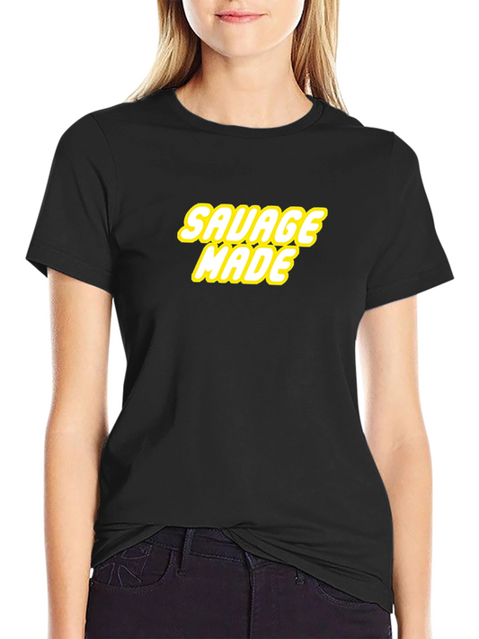 Savage Made Graphic Tee - Bold Statement Shirt