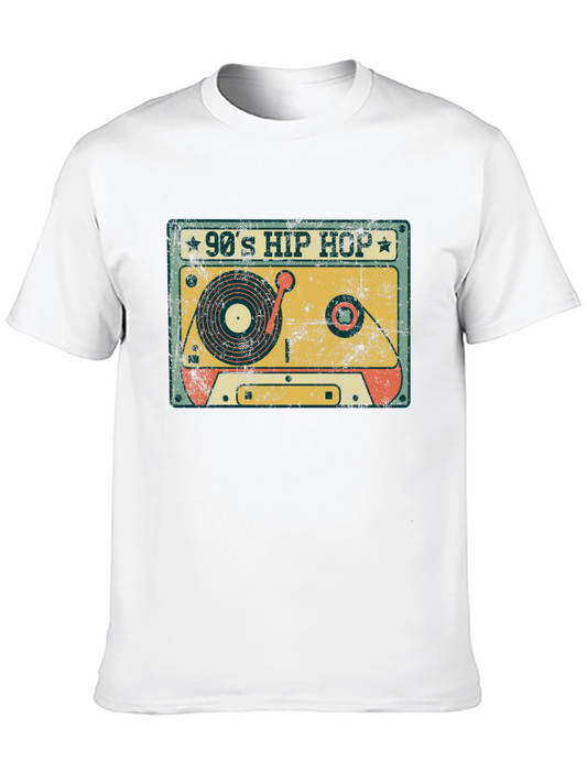 90s Hip Hop Cassette Tape Graphic T-Shirt