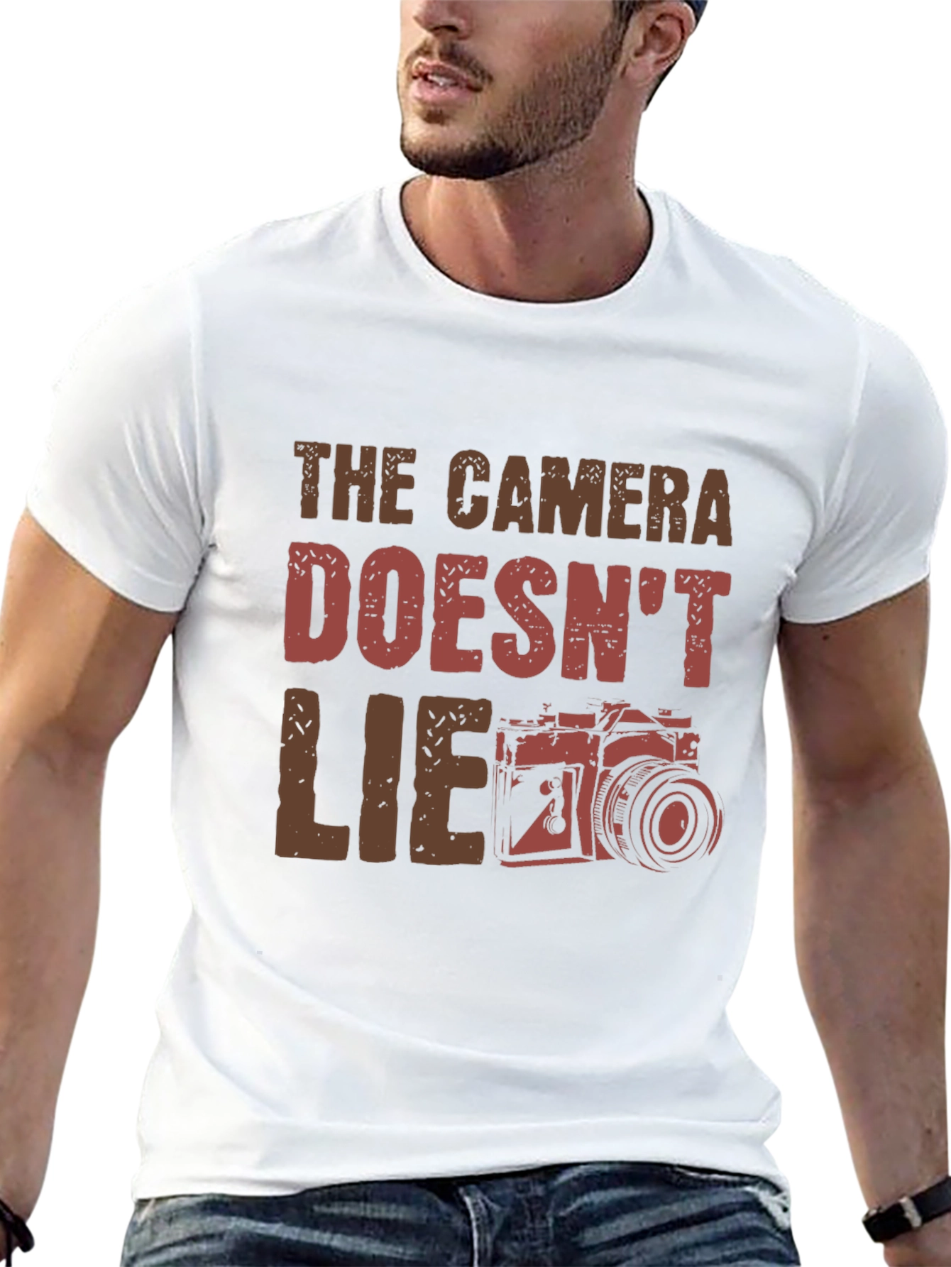 The Camera Doesnt Lie Graphic Tee - Black