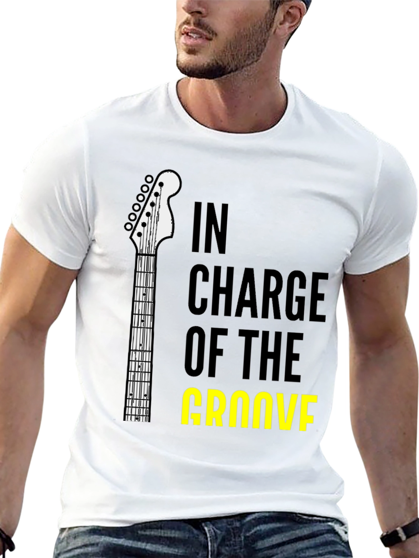 In Charge Of The Groove Guitar T-Shirt