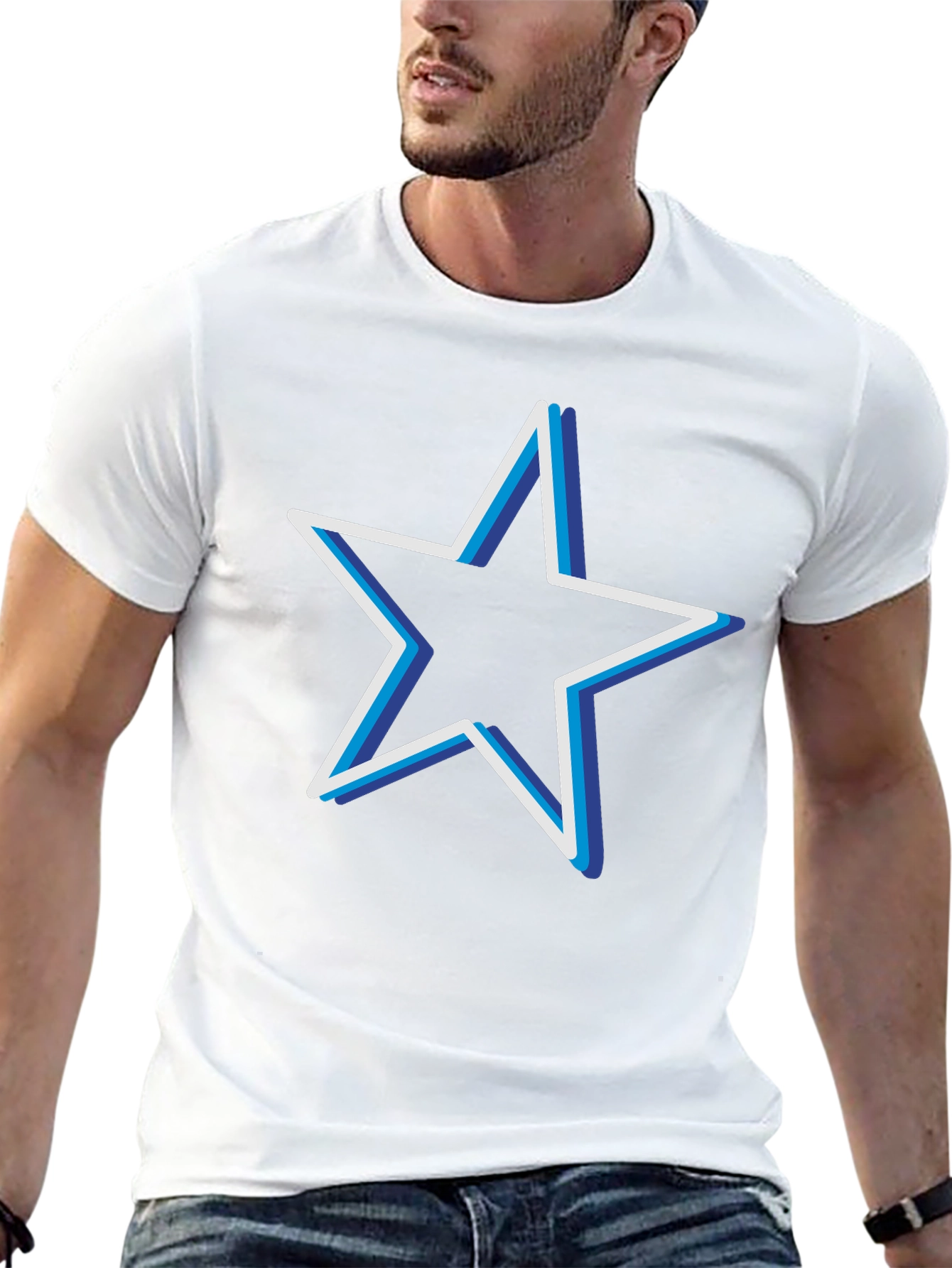 Star Graphic T-Shirt - Cool Modern Design