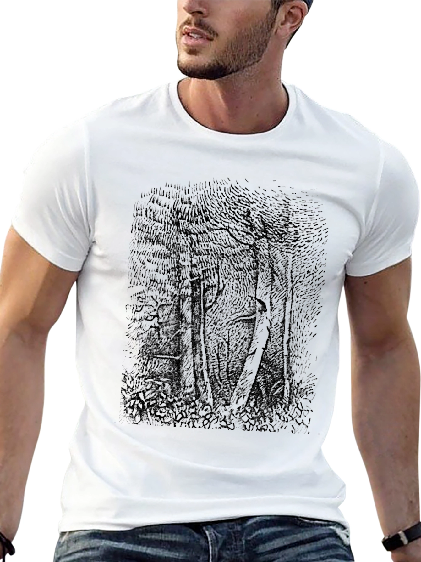 Dark Forest Graphic Tee - Unisex Black T-Shirt