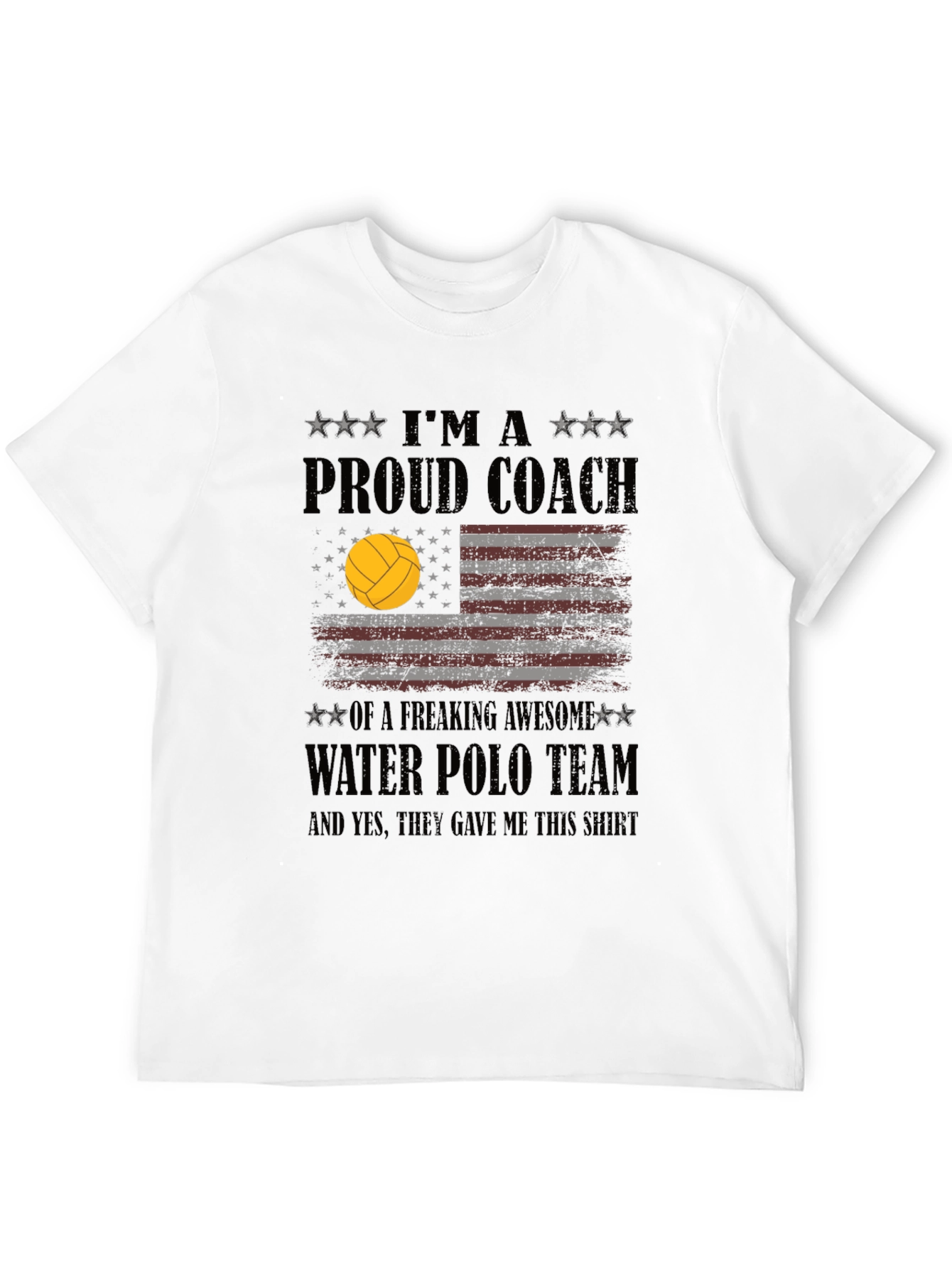 Proud Water Polo Coach Graphic T-Shirt