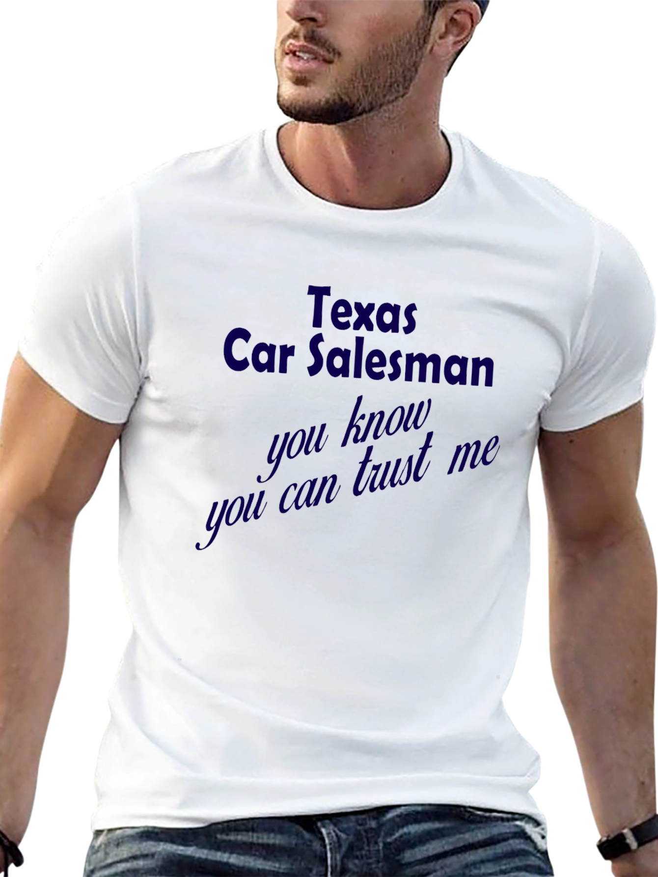 Texas Car Salesman Novelty Graphic Tee