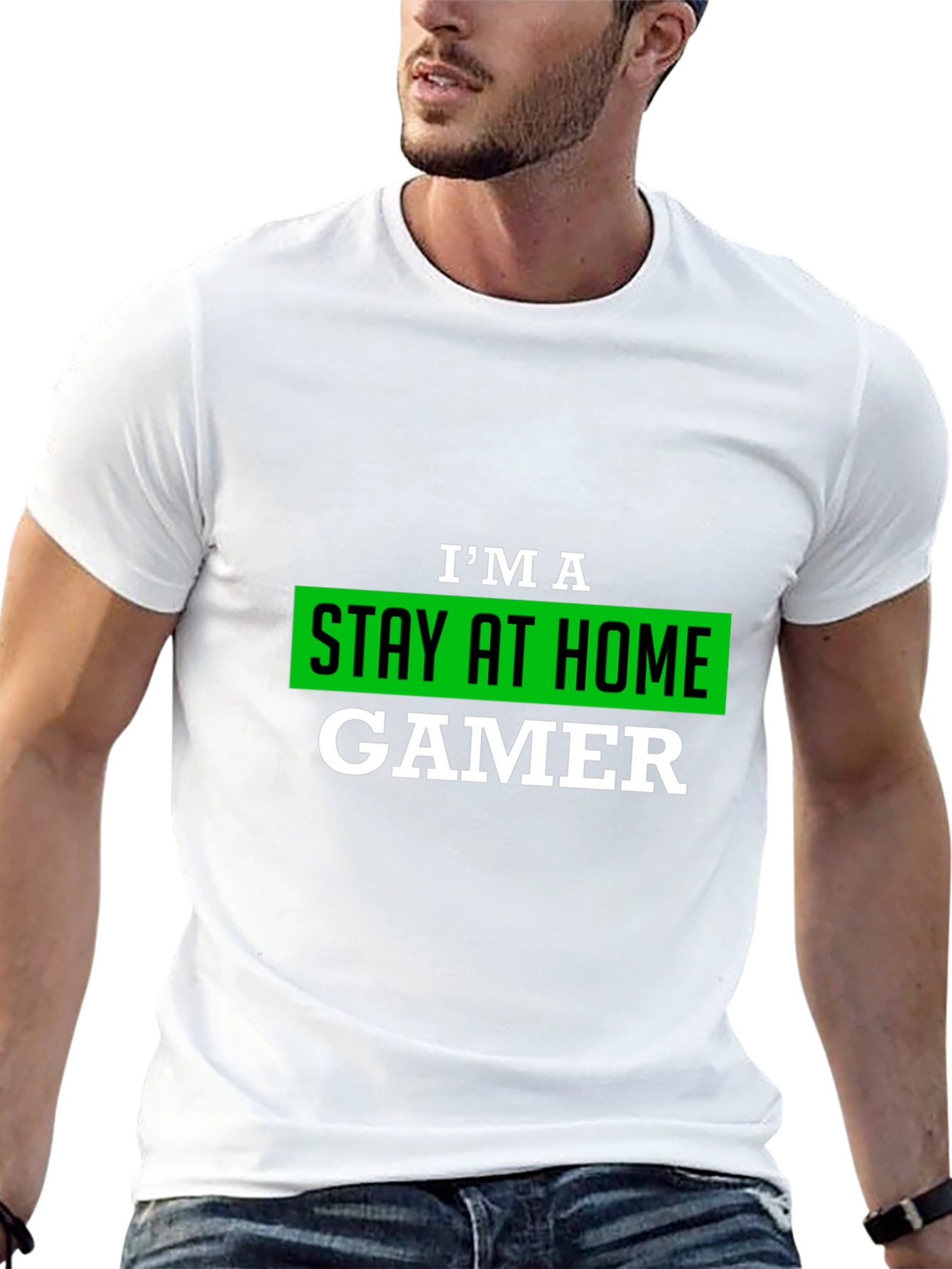 Stay At Home Gamer T-Shirt - Black