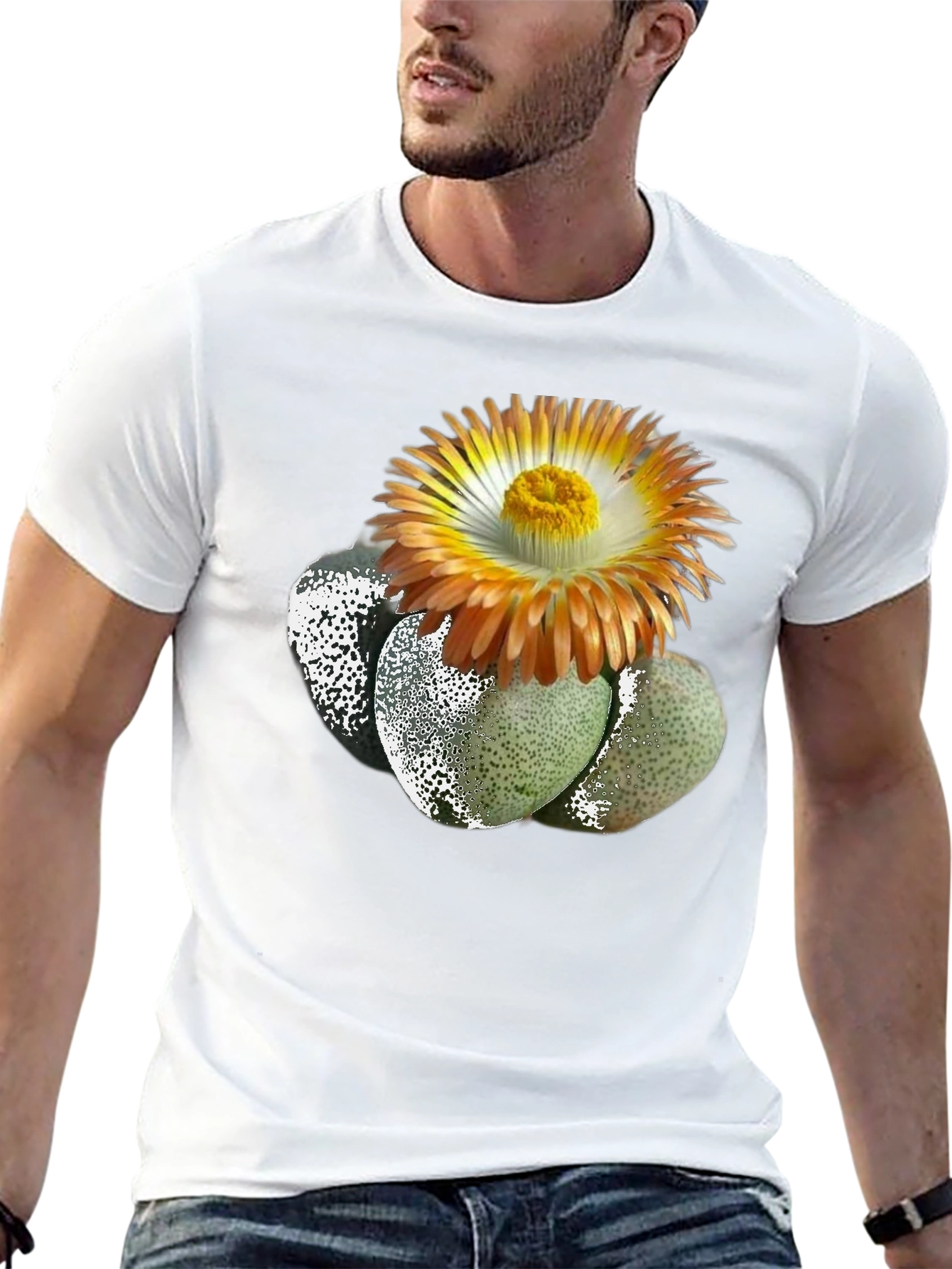 Living Stone Succulent Graphic T-Shirt