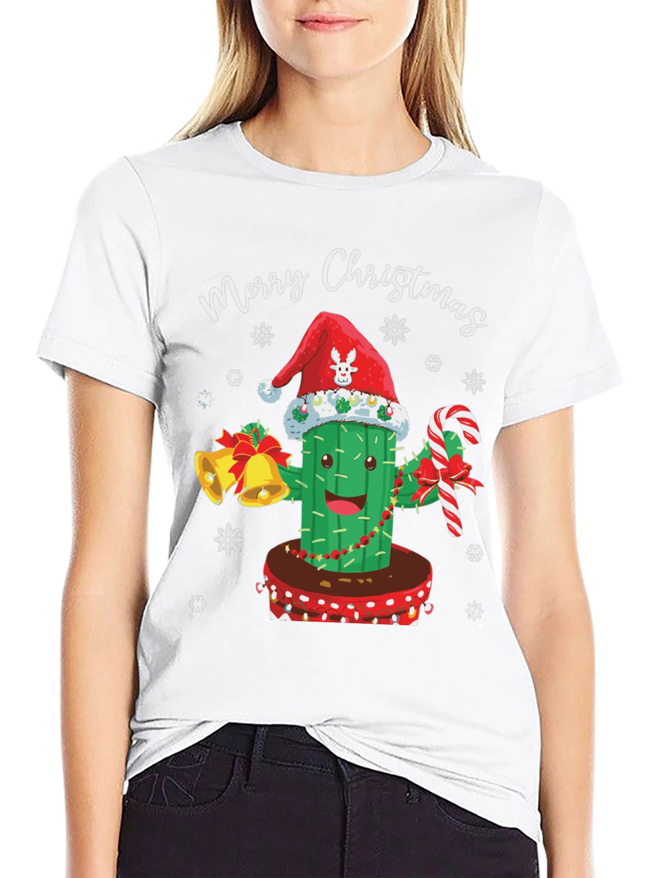 Merry Christmas Cactus T-Shirt