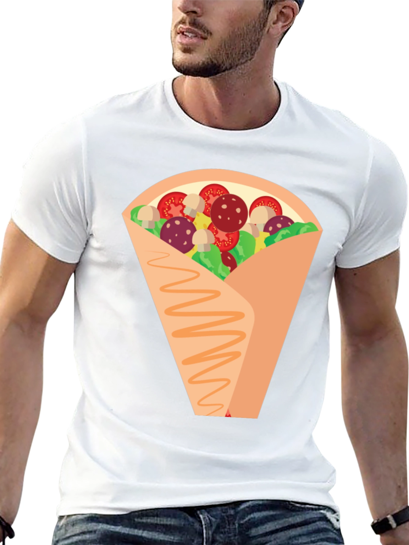 Novelty Crepe Graphic T-Shirt