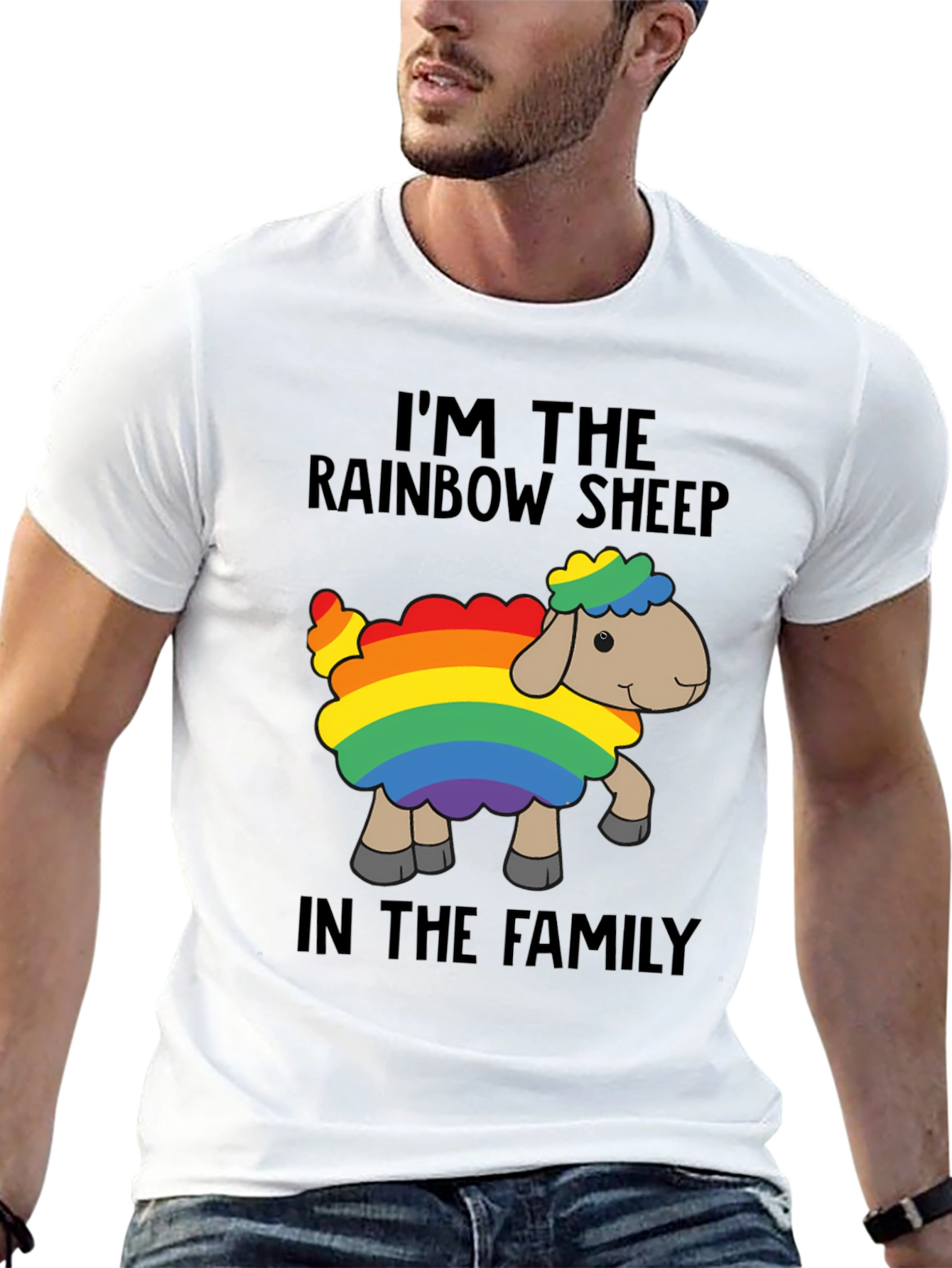 Rainbow Sheep T-Shirt - Pride Family Tee