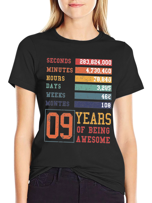 9th Birthday Awesome T-Shirt