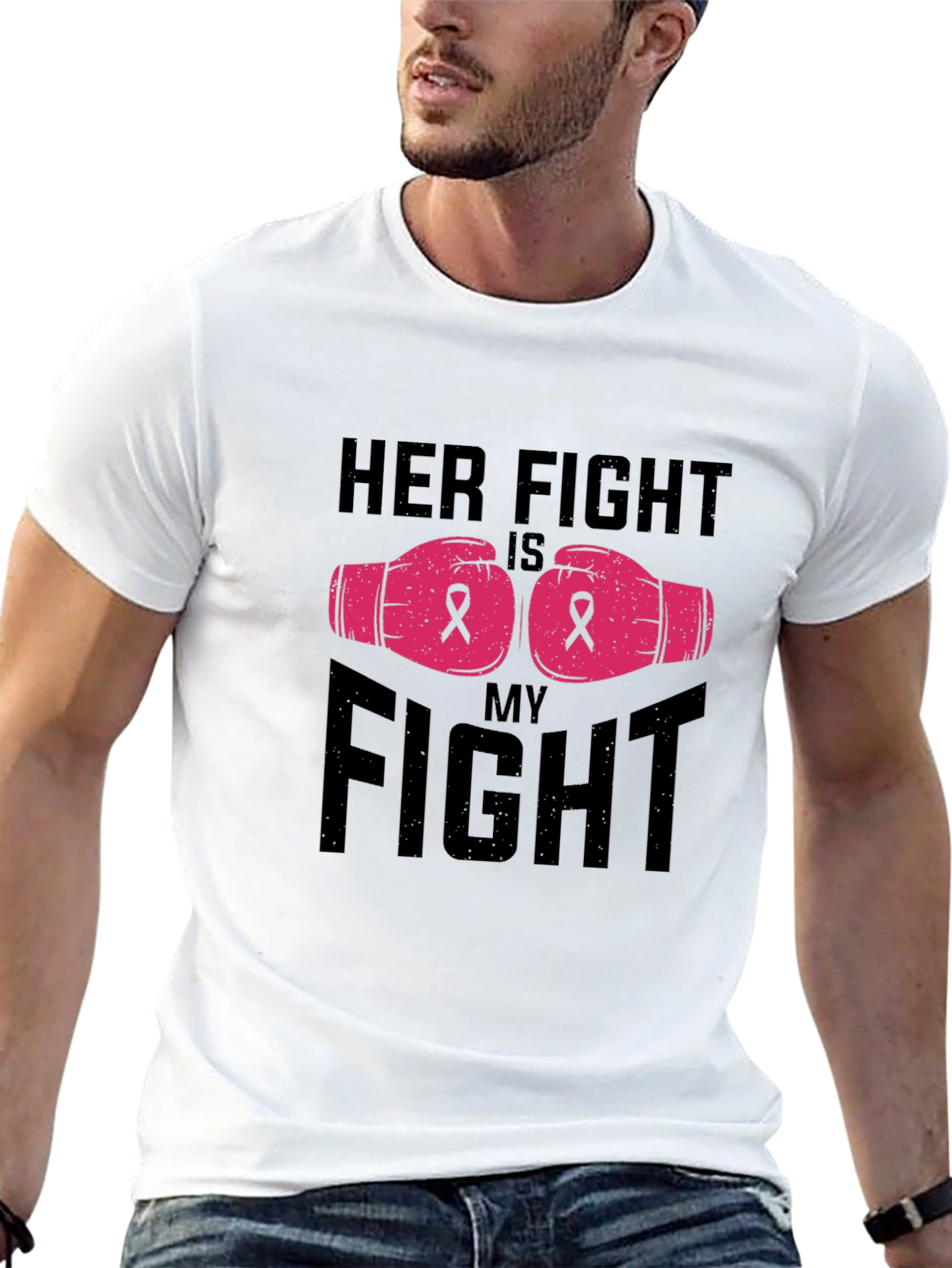 Her Fight Is My Fight Breast Cancer Awareness T-Shirt