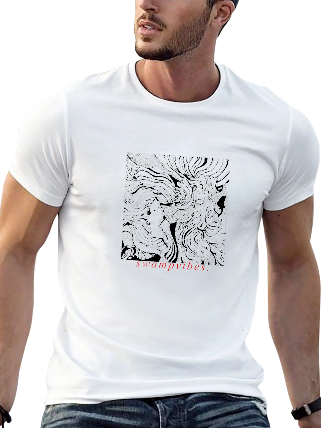 Swamp Vibes Graphic T-Shirt - Modern Art Tee