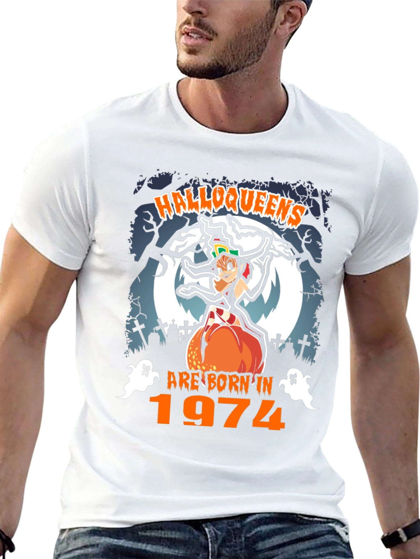Halloqueens Born in 1974 Halloween T-Shirt
