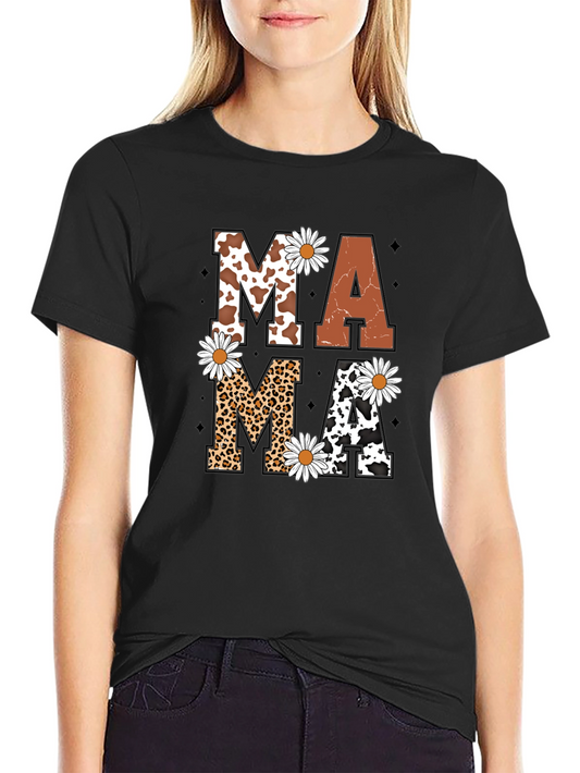 Mama Daisy Graphic Tee - Novelty Print