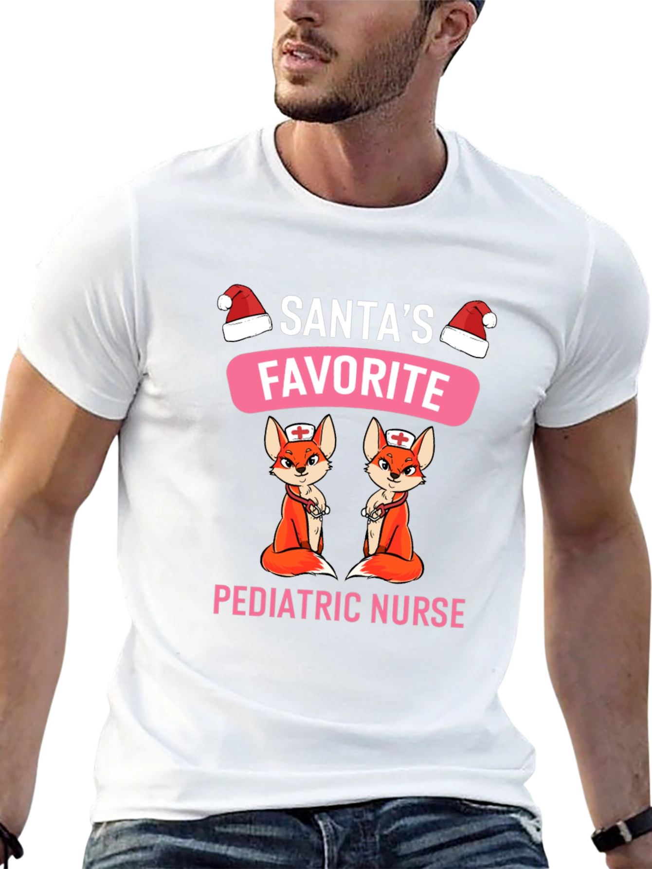 Santas Favorite Pediatric Nurse T-Shirt