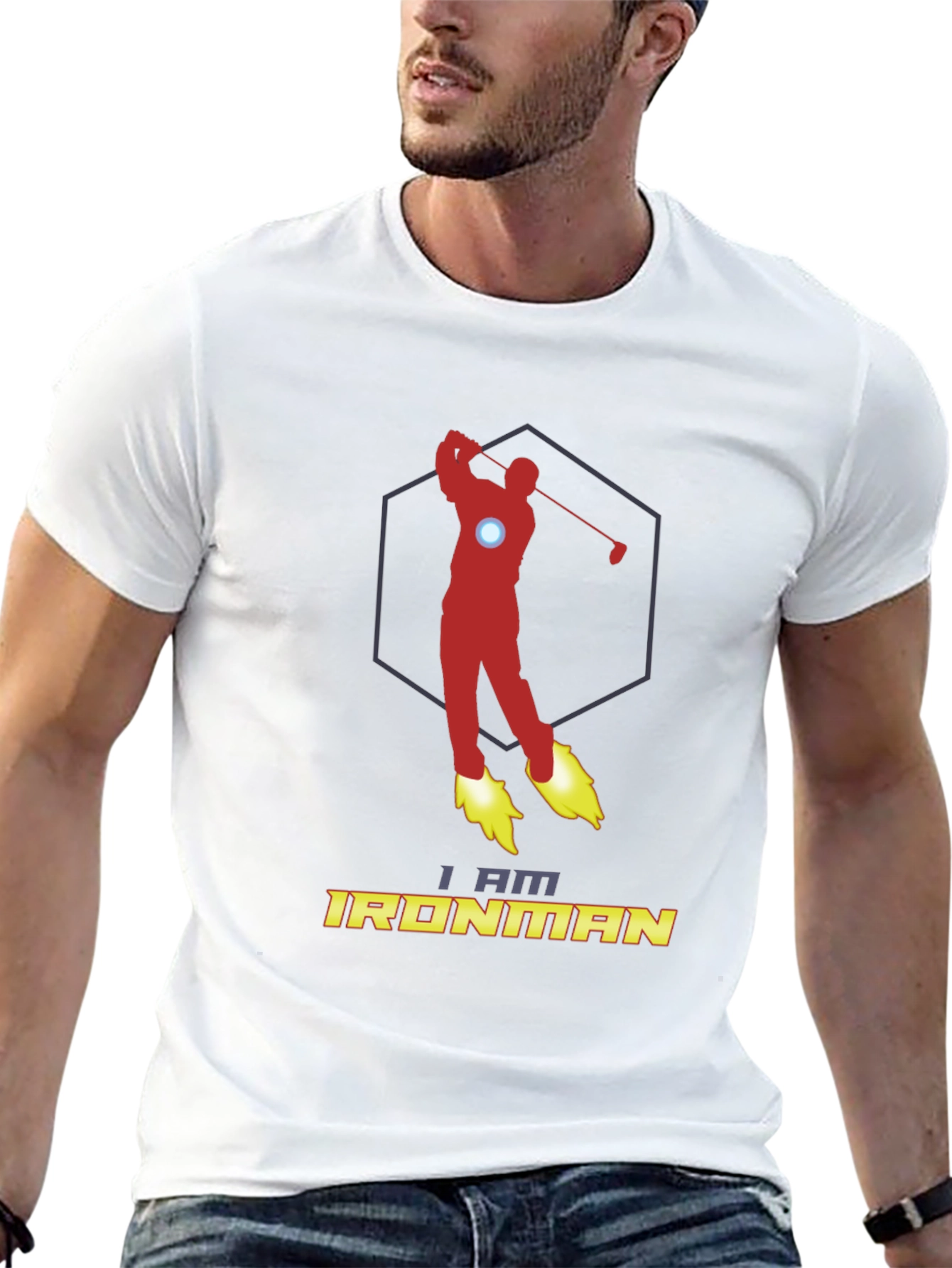 I Am Ironman Golf T-Shirt