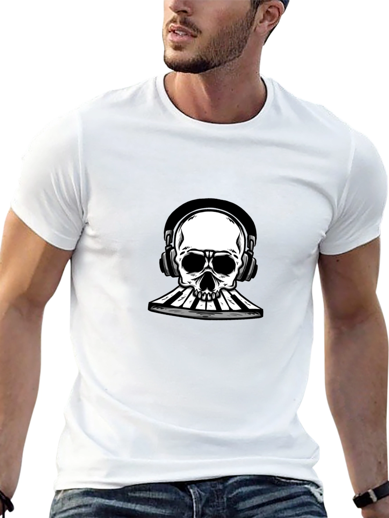 Skull DJ Graphic Tee