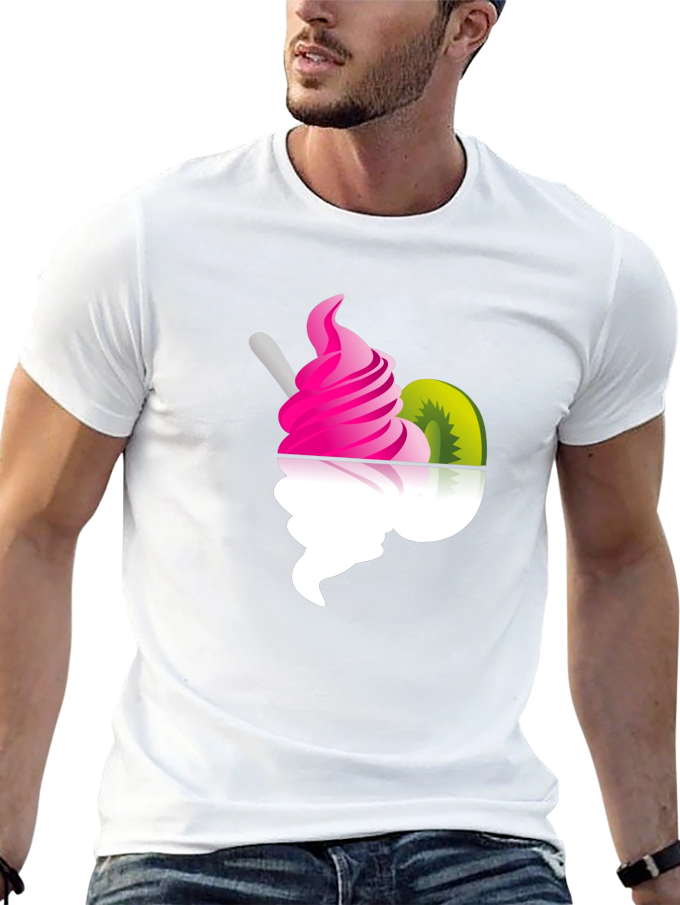 Fun Frozen Yogurt Graphic Tee - Black