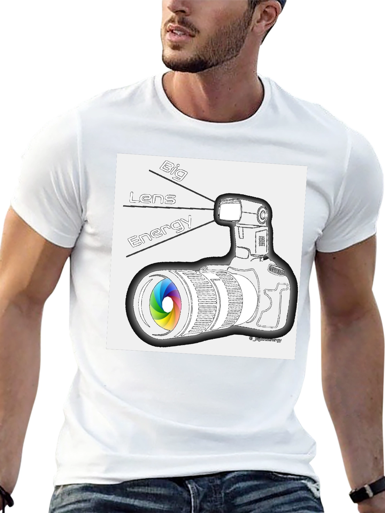 Big Lens Energy Graphic T-Shirt