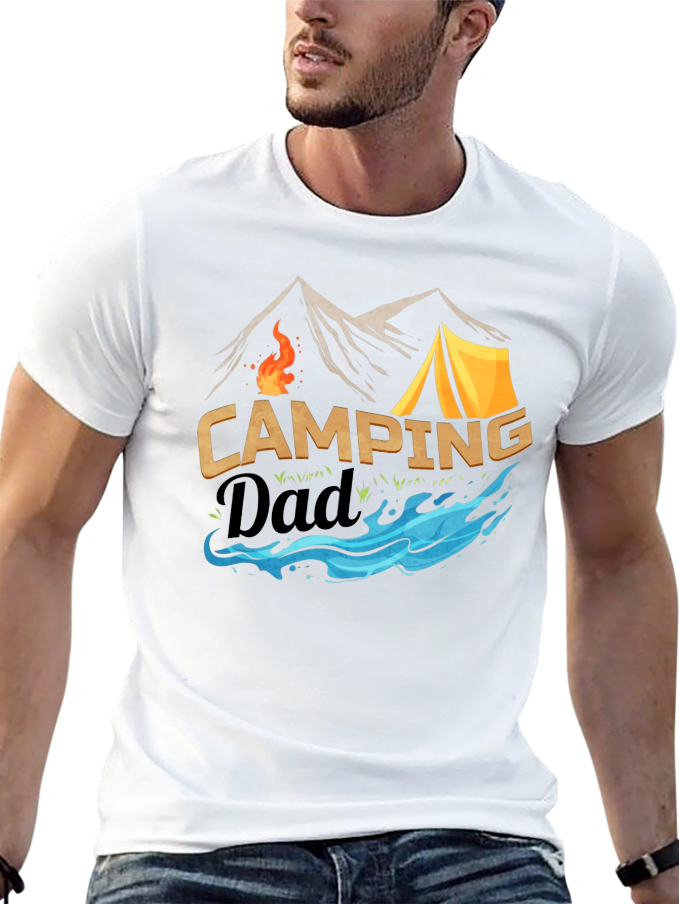 Camping Dad T-Shirt: Adventure Awaits!