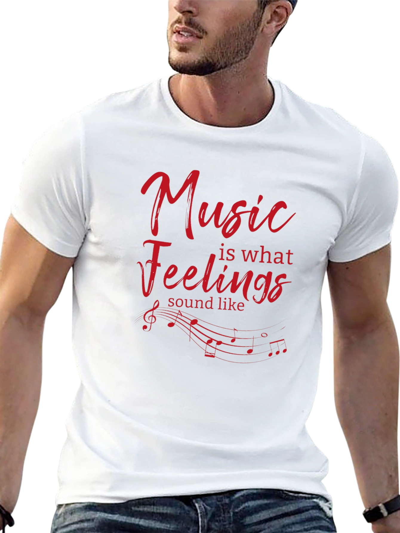 Music Is What Feelings Sound Like T-Shirt