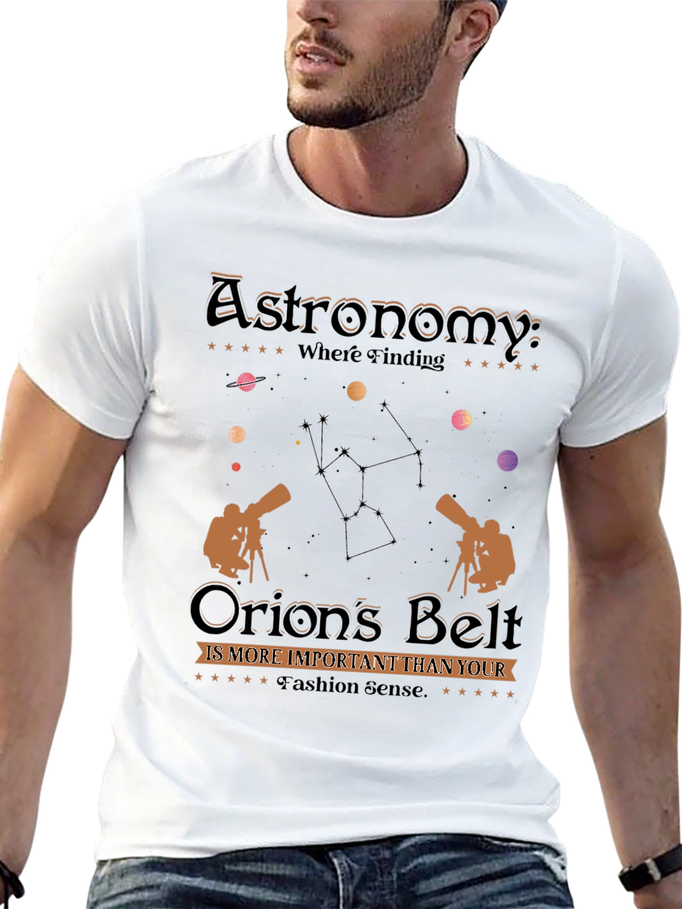 Astronomy Orions Belt Graphic Tee