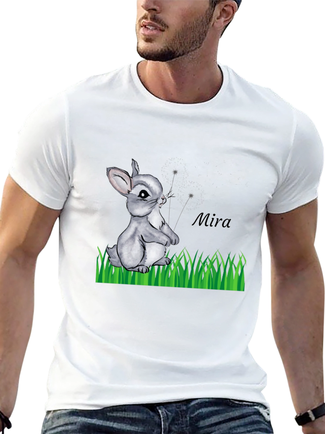 Cute Bunny T-Shirt - Mira Design