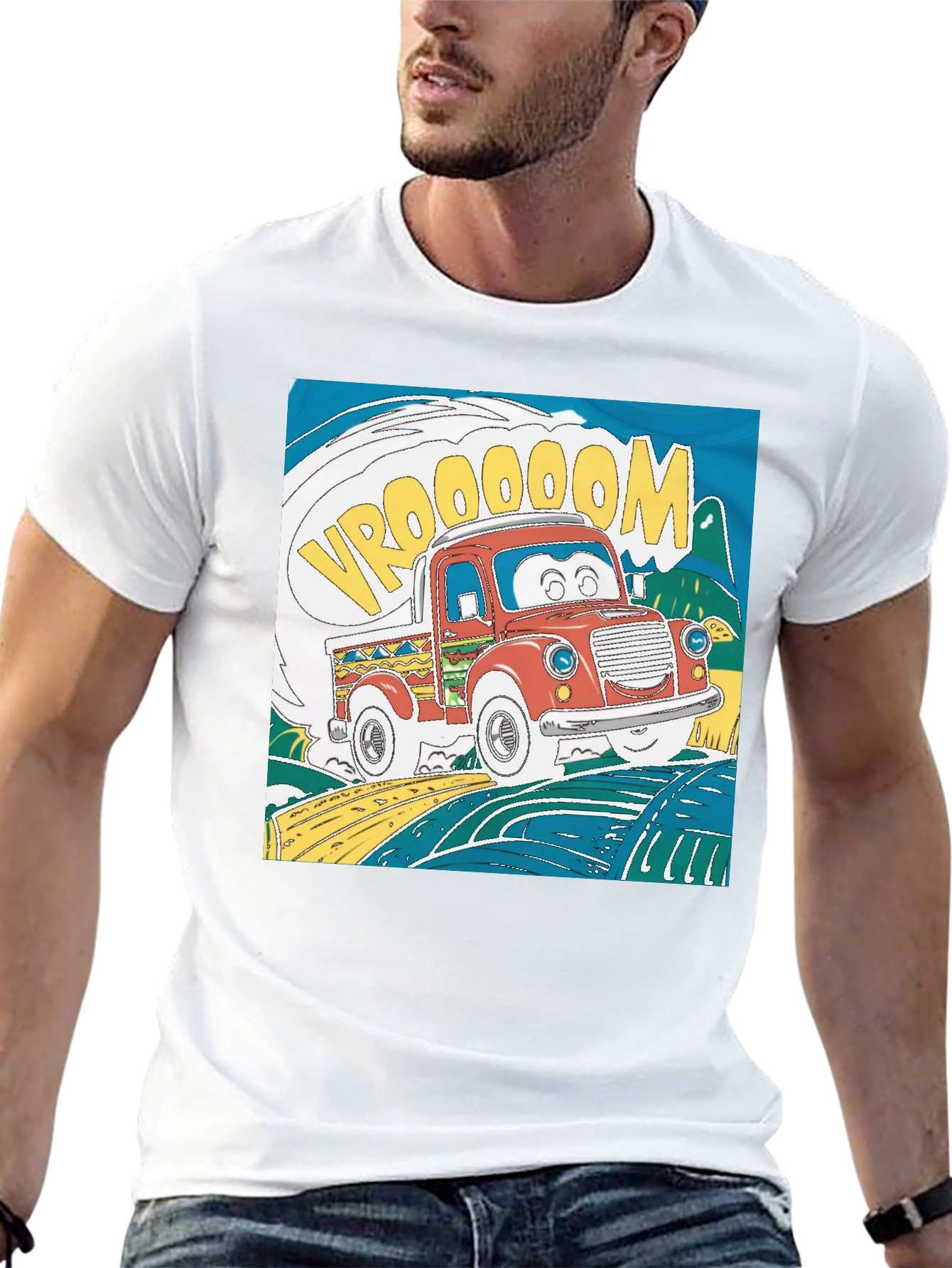 Cartoon Truck Graphic Tee