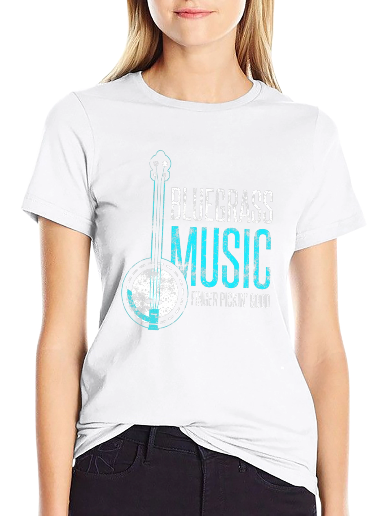 Bluegrass Music T-Shirt - Finger Pickin Good!