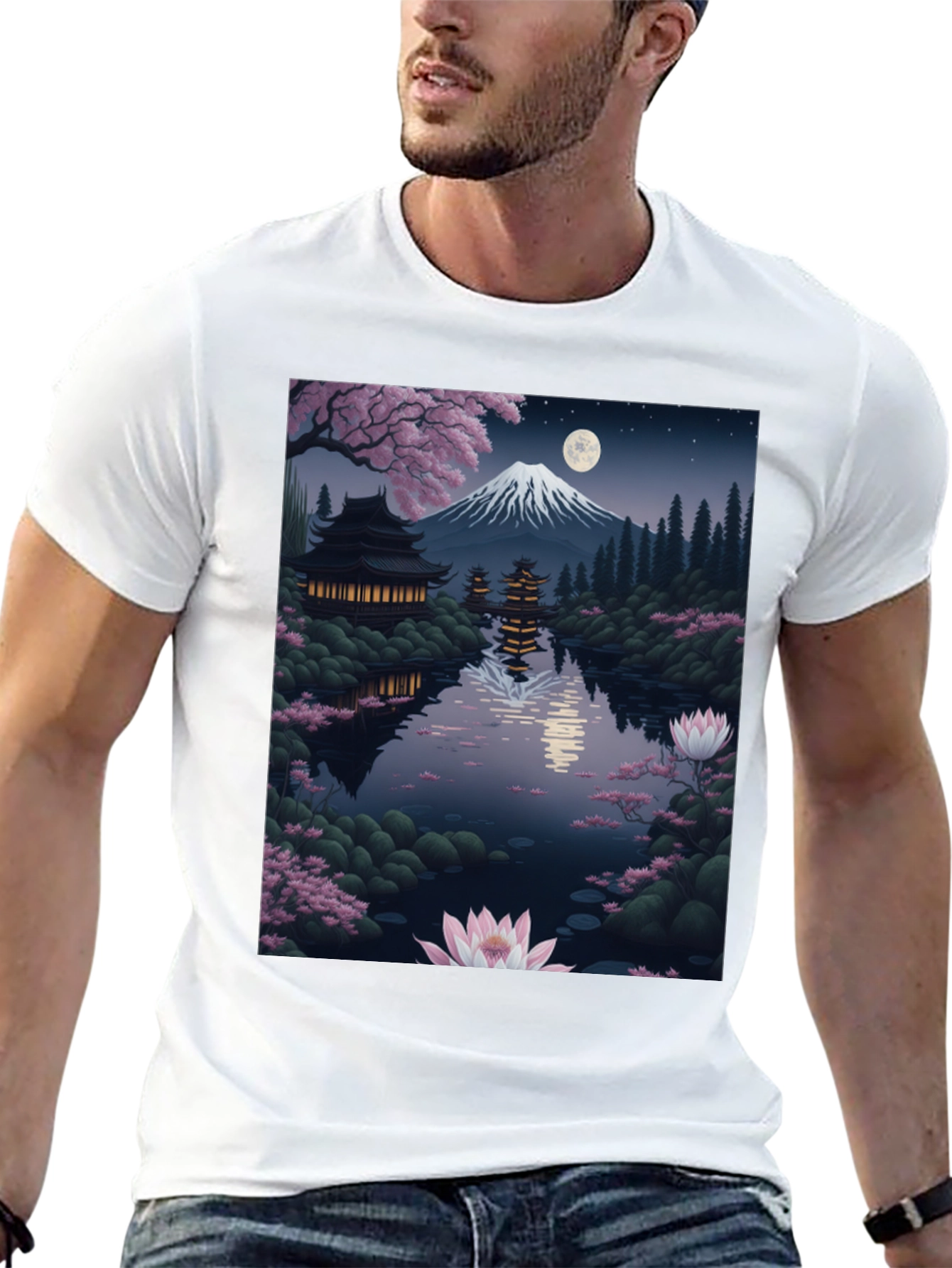 Scenic Japanese Temple T-Shirt