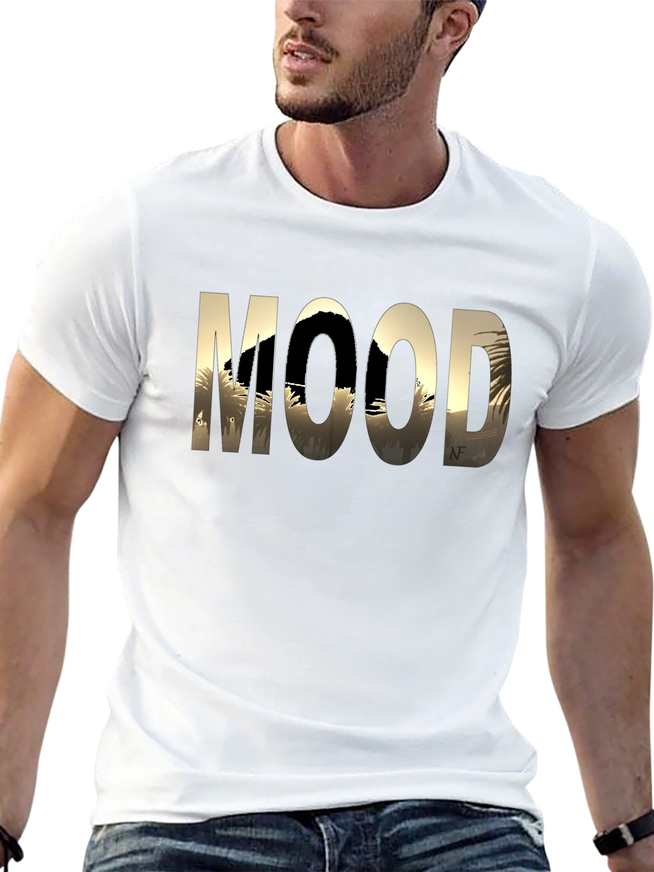 Mood Graphic Tee - Black Cotton Comfort